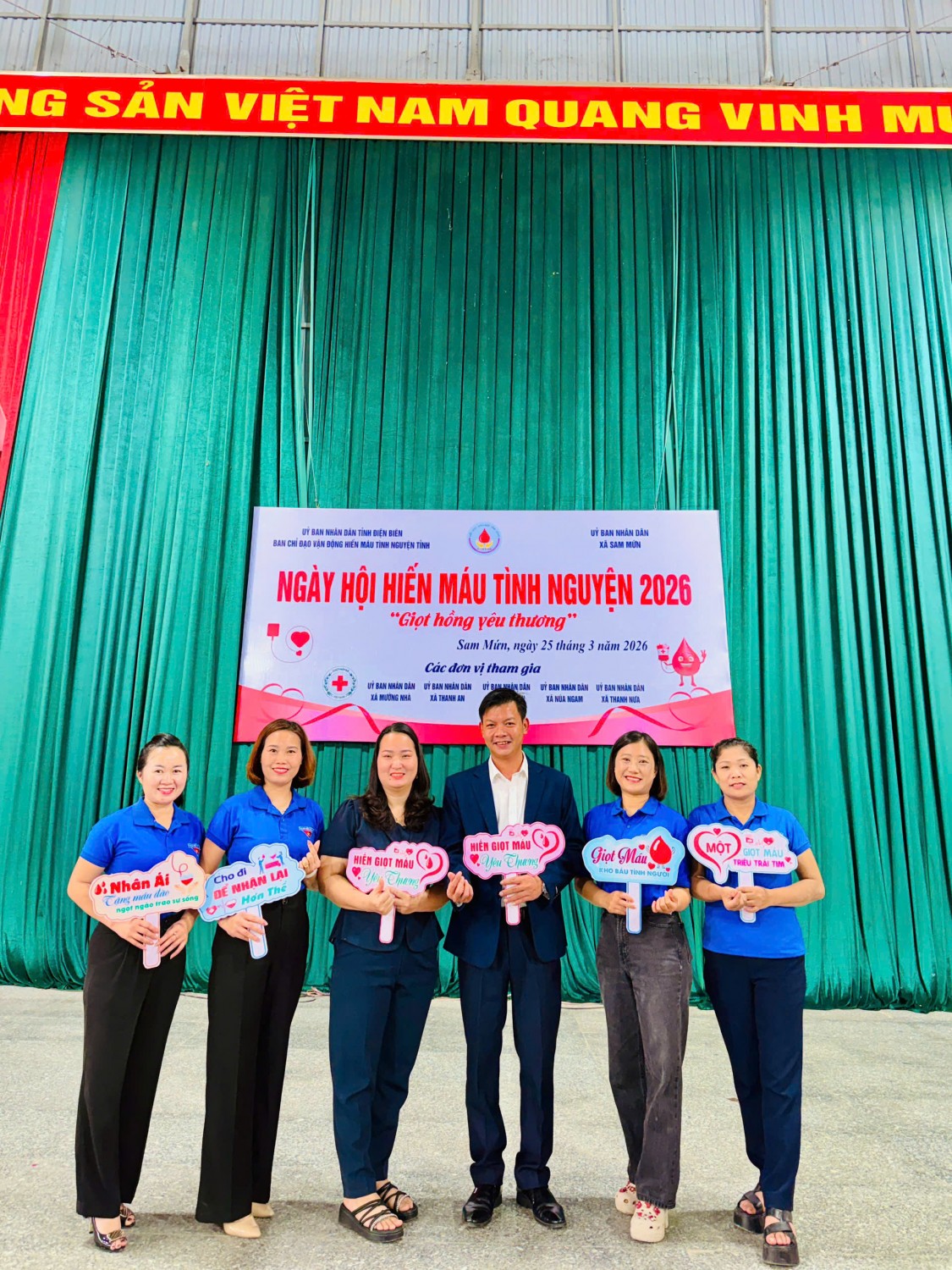 “Ngày hội hiến máu tình nguyện 2026 – Giọt hồng yêu thương"  của cán bộ, giáo viên, nhân viên Trường Mầm non Pom Lót